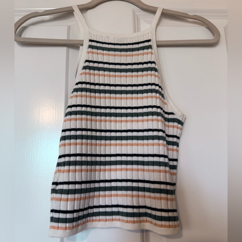 H&M Multicolor Striped Ribbed Tank Top - Picture 2 of 2